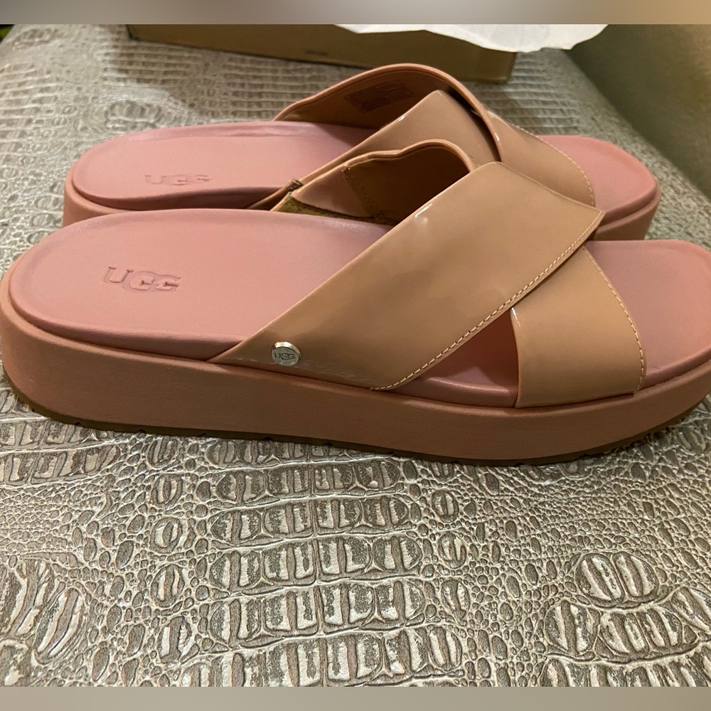 pink ugg emily sandals